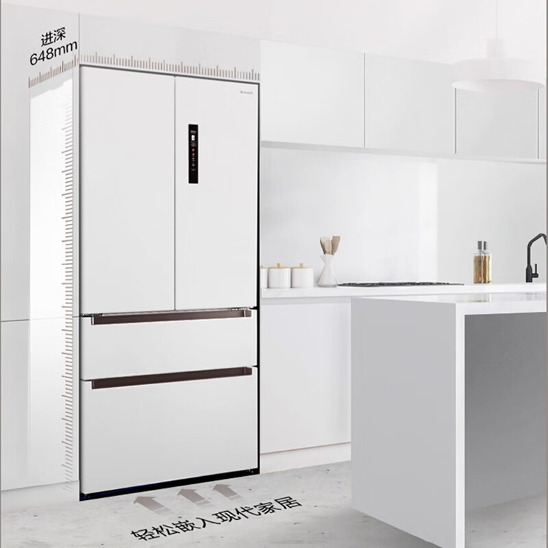 Panasonic household refrigerator Nanoyi automatic ice making TW57TMA-W/JW58CMA-W/EW57TMA-W/EW55CPA-W Panasonic official micro-flaw machine TW57TMA-W first level 573L Nanoyi WIFI intelligent connection