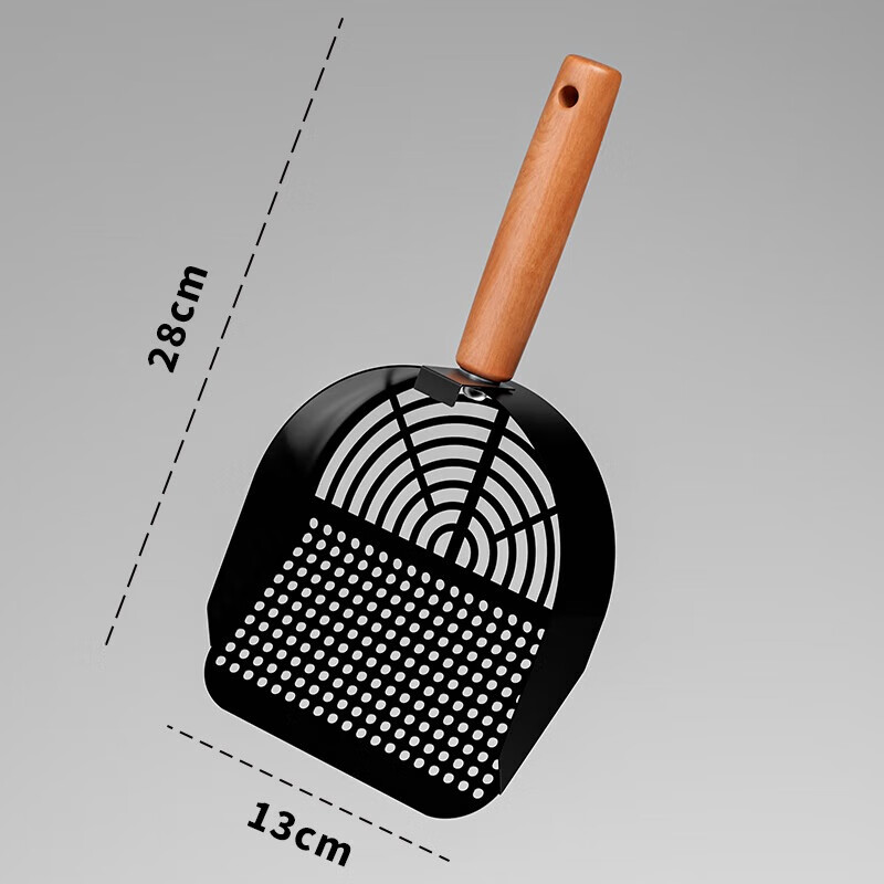 Wang Yejun Extra Large Open Cat Litter Box Yellow + Solid Wood Handle Carbon Steel Anti-Rust Cat Litter Scoop