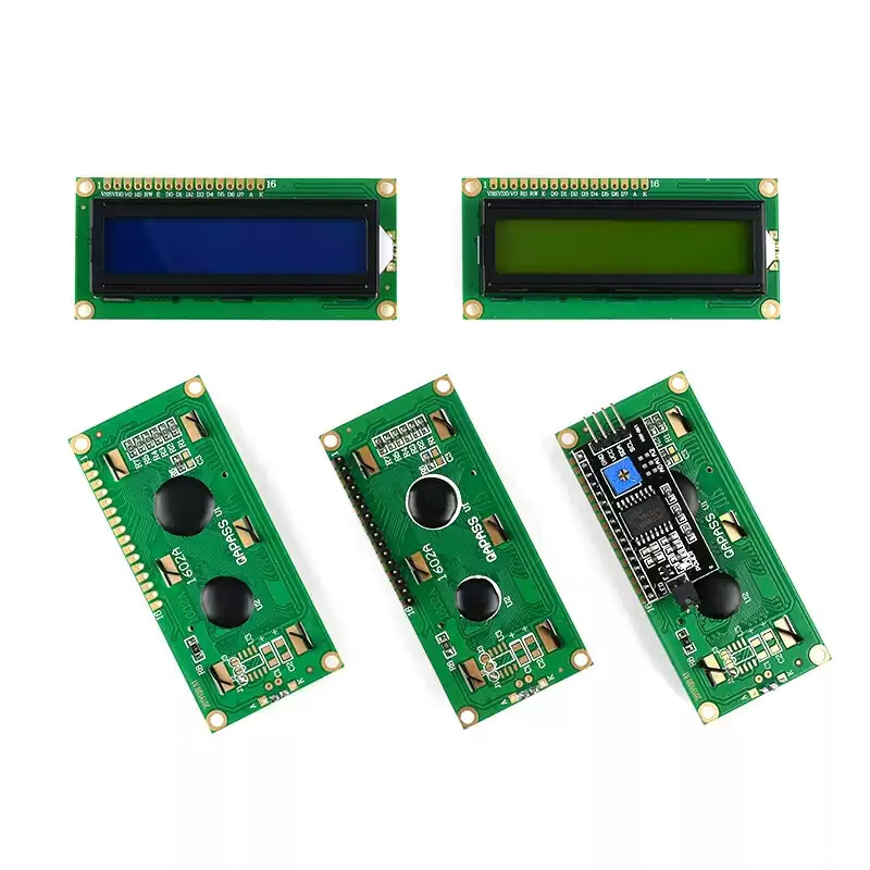 Xinwei LCD1602 LCD display 1602A module blue screen yellow green screen gray screen 5V 3.3V solder pin header IIC/I2C 5V gray screen IIC