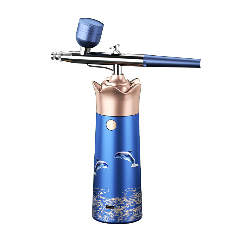 HESI Oxygen Injection Instrument Nano Spray Hydration Instrument for Beauty Facial Home Handheld Water-Retaining Light Needle Wet Steaming Facial Instrument Birthday Mid-Autumn Teacher's Day Practical Gift for Girlfriends Girls and Wifes Enhanced Flagship Model + Upgraded Movement/High Pressure Oxygen Injection Extra Large 2x Large Atomization Crown Oxygen Injection Instrument