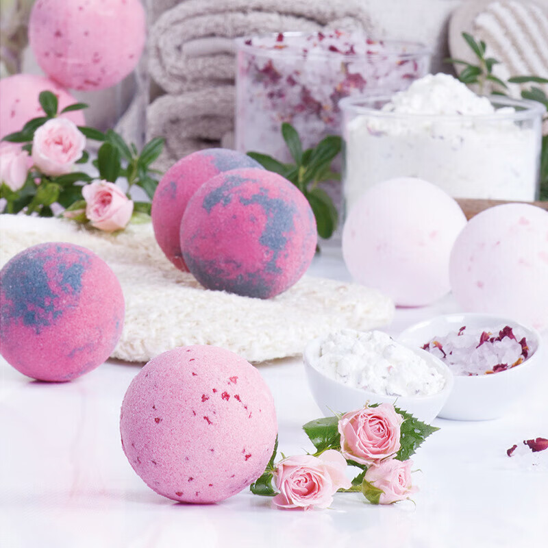 STENDERS peony essential oil ball 100g children's bath ball bath salt New Year's gift for boyfriend and girlfriend