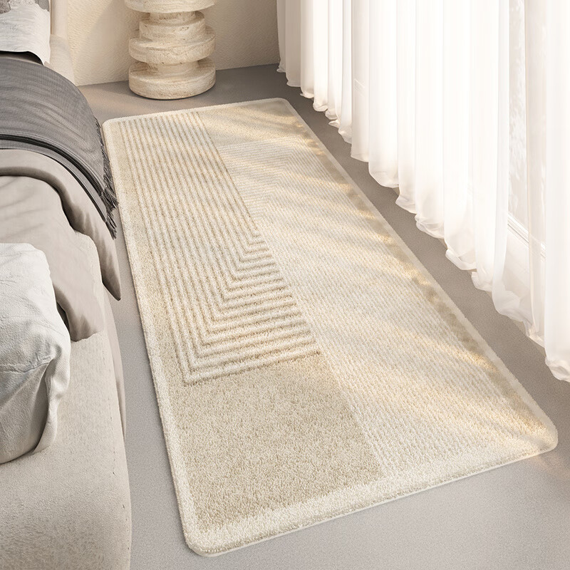 Shiganu carpet bedroom Japanese style wabi-sabi style ins bedside blanket bedside strip living room coffee table bay window room full floor mat TF-068R 60cm*160cm