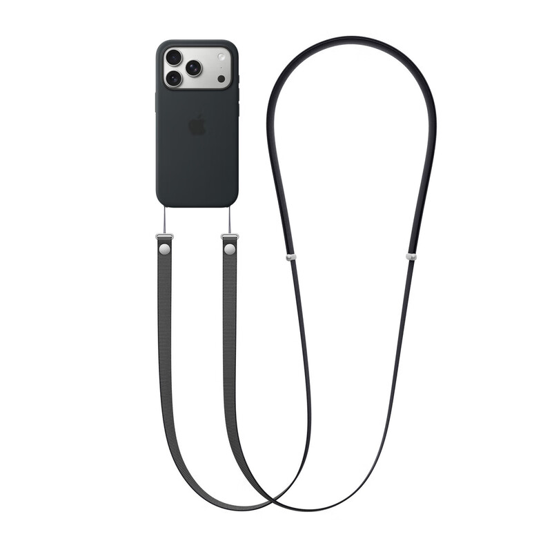 95% new Apple/Apple cross-body lanyard black mobile phone case hanging neck to prevent loss, suitable for iPhone 17 series mobile phone lanyard adjustable Apple mobile phone lanyard