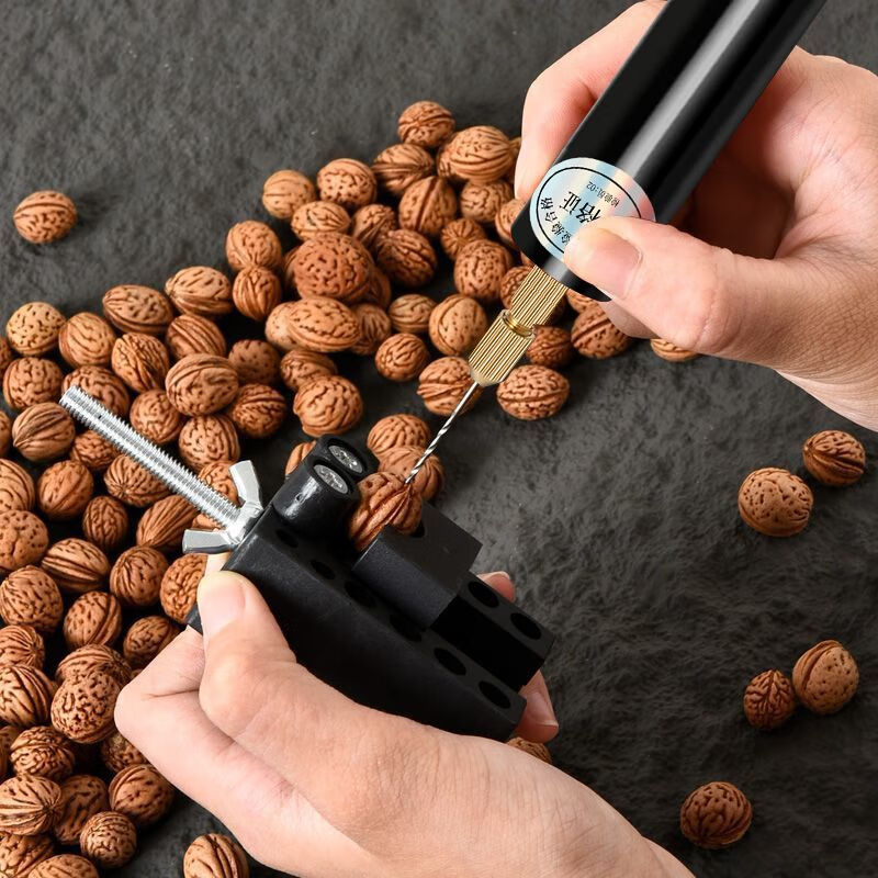 Aseblarm Wenwan punch small electric drill drill mini bracelet punch walnut pearl small drilling and expansion artifact plug-in model
