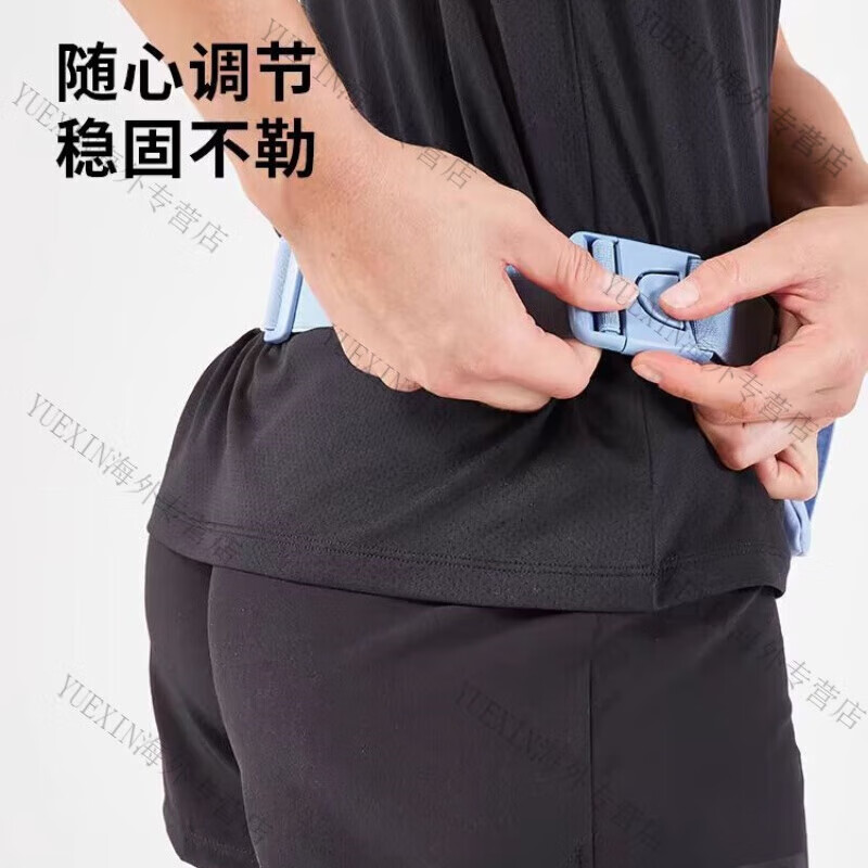 Decathlon (DECATHLON) sports running waist bag chest and waist dual-purpose lightweight outdoor mountaineering and cycling mobile phone bag unisex TSC3 khaki green one size