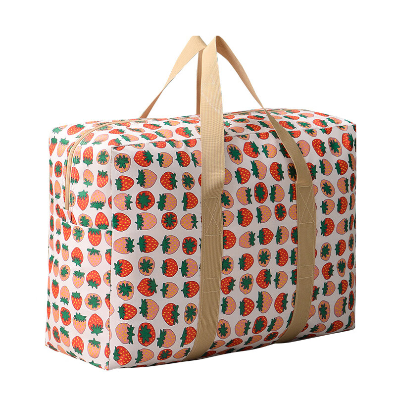 Shijanu waterproof Oxford cloth storage bag for quilts and clothing, home moving packaging, dark blue cat, small size 50*38*18, double layer inside, 35 liters