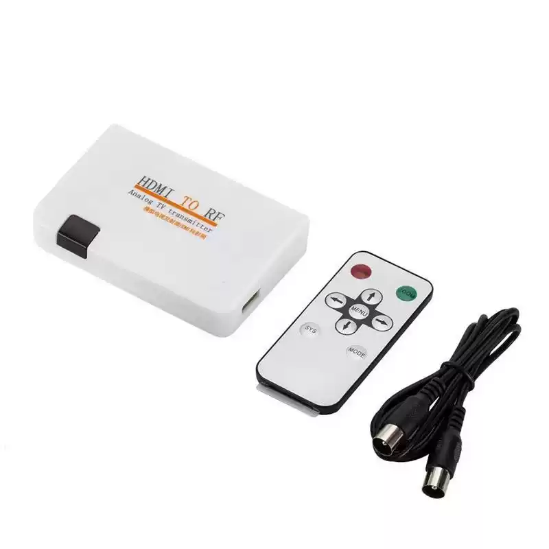 RF converter black and white TV connected to set-top box using HDMI to RF high-definition signal to analog rf signal default