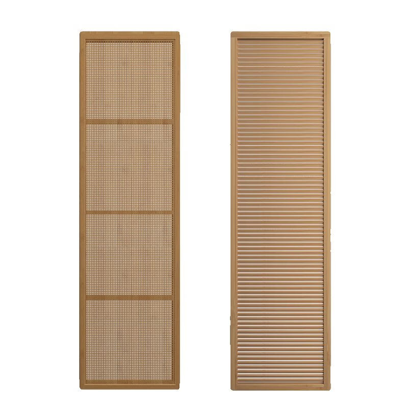 Jieyunmao open wardrobe door rattan folding sliding sliding Japanese style wardrobe door bamboo solid wood louvered cloakroom door rattan folding sliding door 780 per square