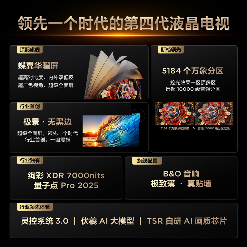 TCL TV 85Q10L Pro 85-inch Jijing QD-Mini LED Dieyi Huayao Screen Vientiane Partition Colorful XDR National Subsidy