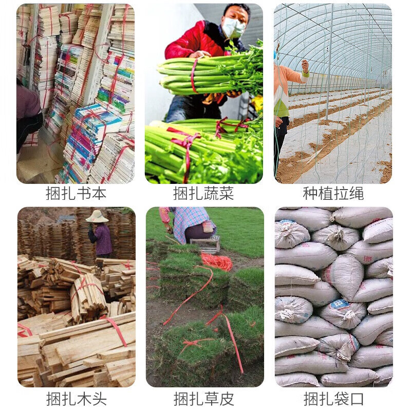 Minggu Packing Rope Moving Plastic Rope Bundling Express Nylon Rope Warehouse Packing Rope Bundling Rope About 2.6kg Red 4cm Model