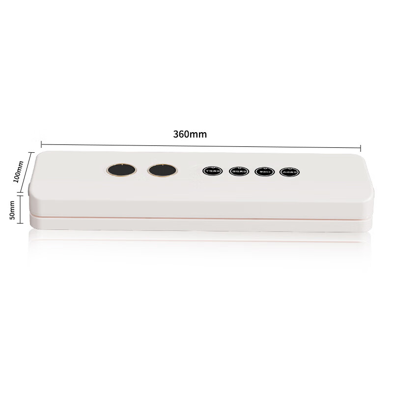 Baihaojia Vacuum Machine Sealing Machine All-in-one Household Food Vacuum Machine Wet and Dry Commercial High Suction Fully Automatic No-Bag Food Vacuum Machine Preservation Plastic Sealing Machine Packing Machine White Comes with 5 Vacuum Bags 32cm