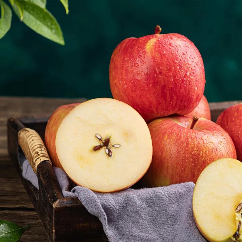 Jingxiansheng Xinjiang Aksu Apple 4.5 catties single fruit 75mm+ fresh fruit direct from the source with free shipping