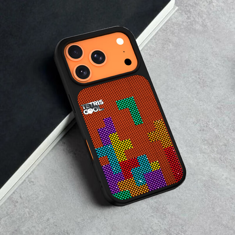 ZhiGuard Pixel Russian Orange, suitable for Apple 17promax mobile phone case, Apple 17promax protective cover, gilt frosted magnetic suction, ultra-thin anti-fall cooling, trendy and high-end sense