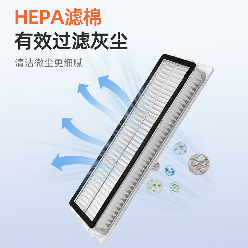 Naiban is suitable for Xiaomi Mijia 5C sweeping and mopping robot accessories OV42CN side brush dust bag filter element rag mop roller brush cleaning fluid detergent consumables. Store manager highly recommends family worry-free set