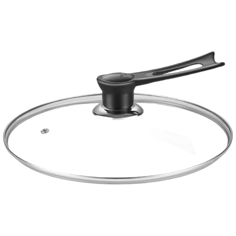 Deming 32CM pot lid household tempered glass lid high temperature resistant universal cooking pot food grade thickened household lid