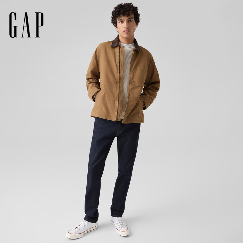 Gap Men's 2025 Autumn New Corduroy Lapel Fitted Jacket Barn Style Jacket US Version 790585