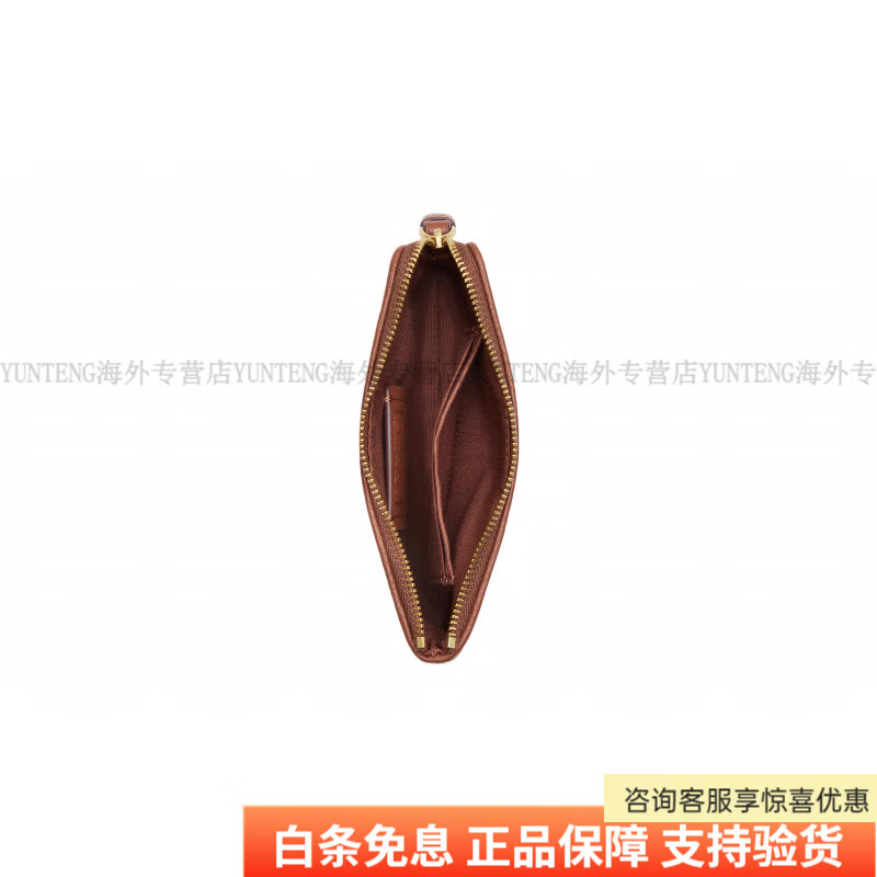 COACH 16 Mickey Mouse Print Zipper Closure Pebbled Leather Wallet Small Women's Brass and Khaki Basic Pack (Bag + Dust Bag)