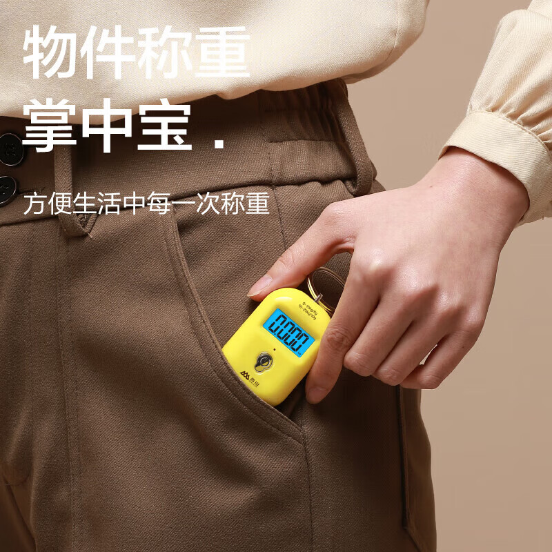 Xiangshan Portable Scale Electronic Scale Portable Scale Weighing Vegetables Express Crane Scale Mini Scale High-Precision Compact 25kg Rechargeable Model