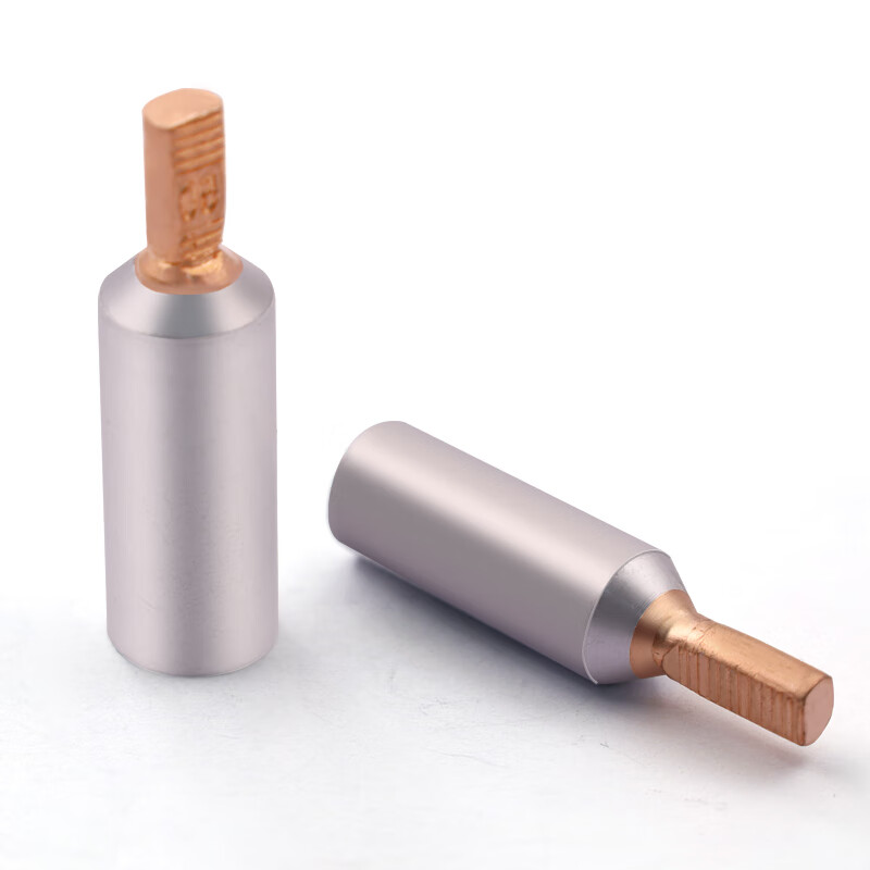 Dafuri C45 circuit breaker electric meter special copper-aluminum connector transition connection aluminum wire nose pin terminal block screw type丨air switch pin丨10-25 square丨heat shrink tube included