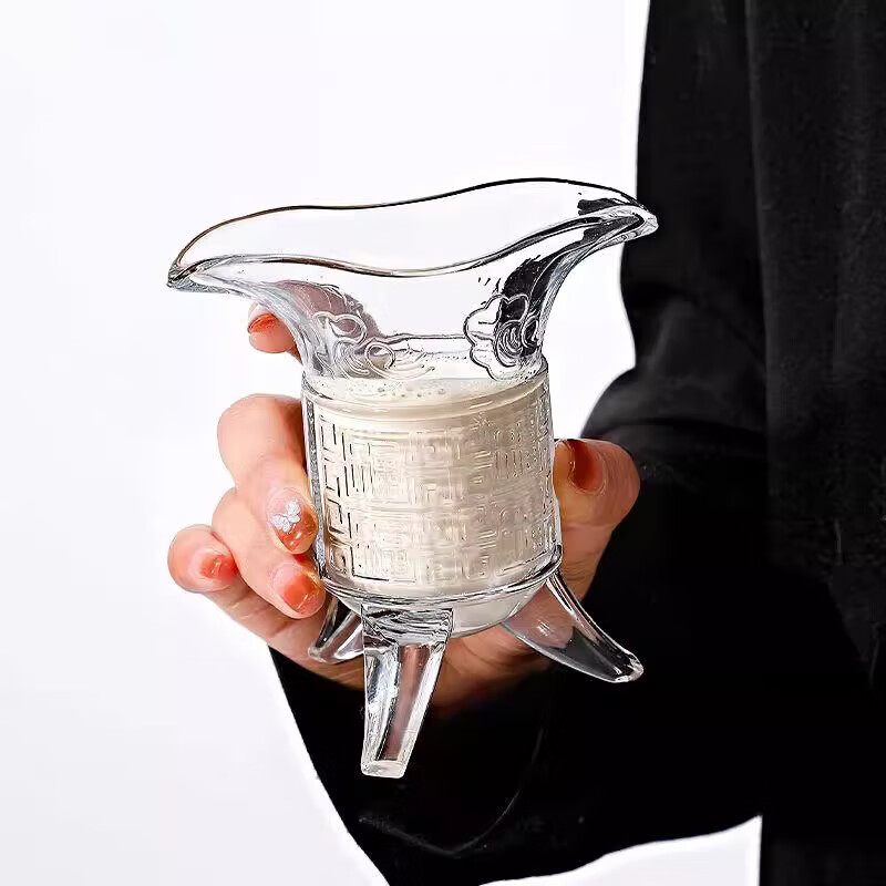 DASKSHA Imperial Cup Qin Shihuang Cup Antique Tea Cup Men's Glass Ancient Three-legged Cup Marquis Cup Wine Cup