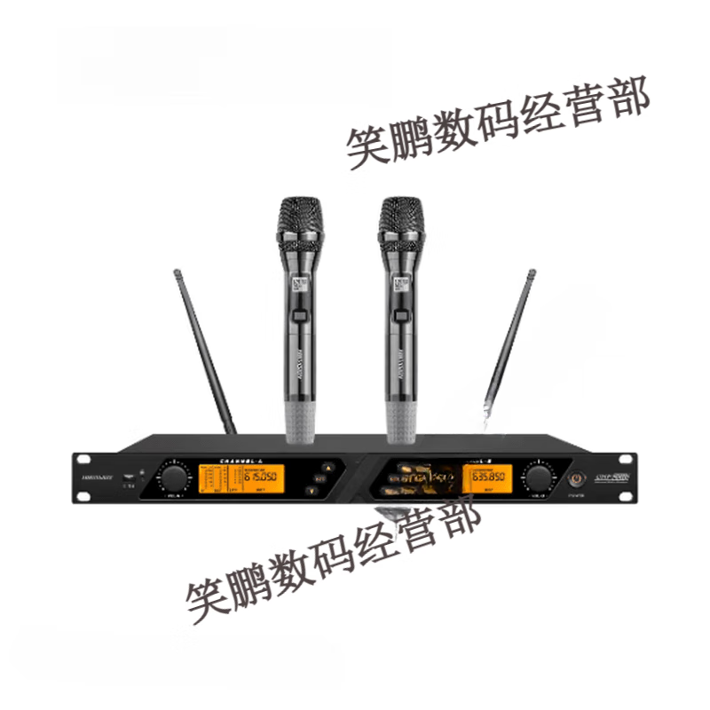 Hikvision (HIKVISION) one-to-two wireless microphone conference lavalier head-worn UHF handheld one-to-four KTV microphone dedicated one-to-two handheld microphone