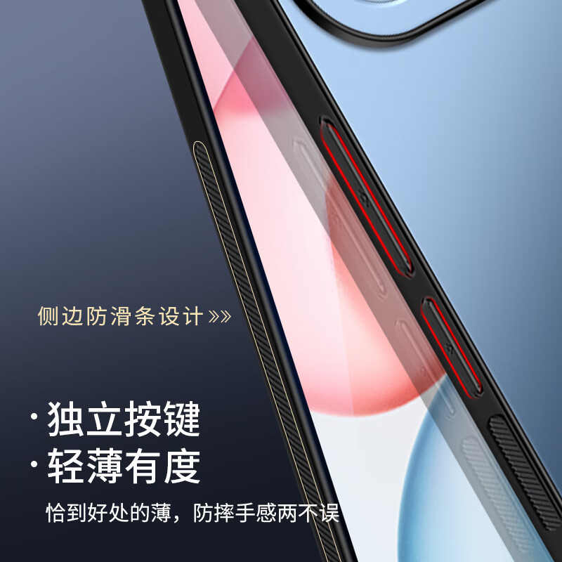 Shangsu applies to Honor 500 mobile phone case Honor 500 protective cover AG frosted lens all-inclusive anti-fall honor solid color simple wear-resistant light luxury women's and men's case graphite black