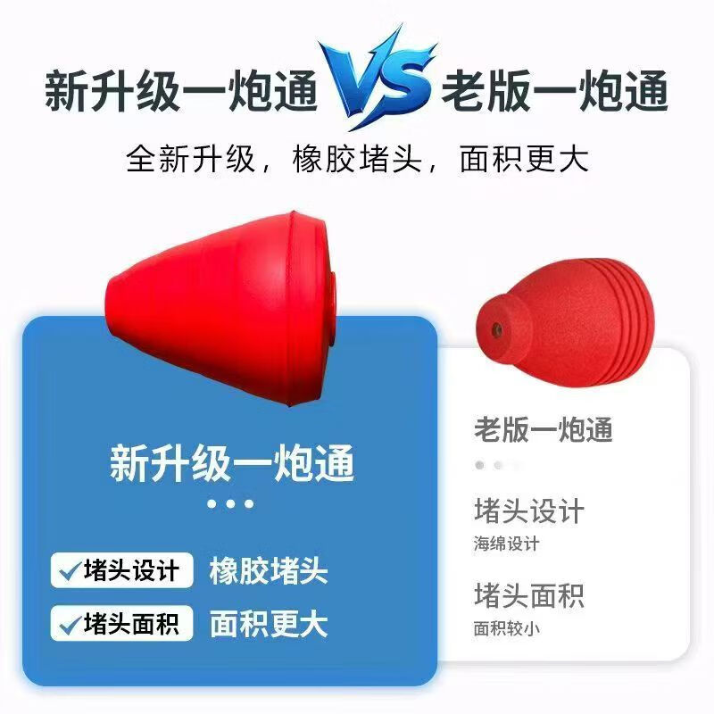 The dredging device connects the toilet pipe to the toilet and the pipe blocks the sewer. It sucks and clears the rubber head. Upgrade the rubber head.