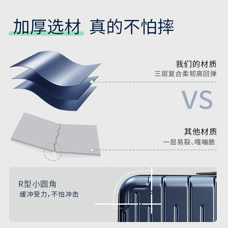 Hermes suitcase trolley case 24-inch suitcase men's large-capacity password box women's checked business travel leather case navy blue