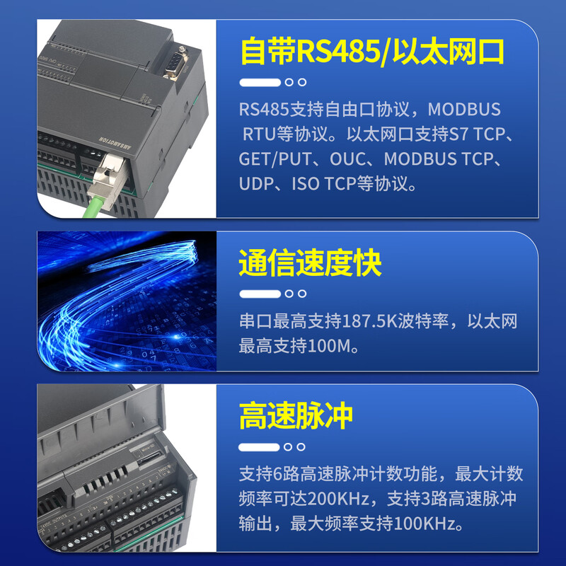 Emerson 200plc smart programmable controller 485 Ethernet analog digital acquisition module ST20 SR20 ST30 SR30 ST40 SR40 ST60 SR60 ST60 digital 36 inputs 24 outputs