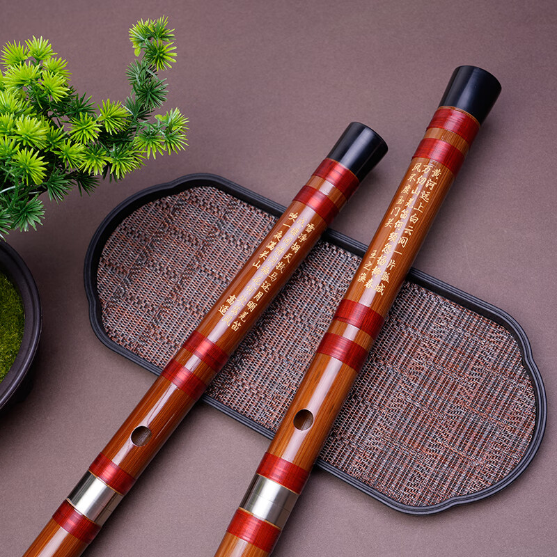 Dong Xuehua 8881 whole section bamboo flute flute one transverse flute beginner entry level student examination flute spiritual instrument CDEG key/F key