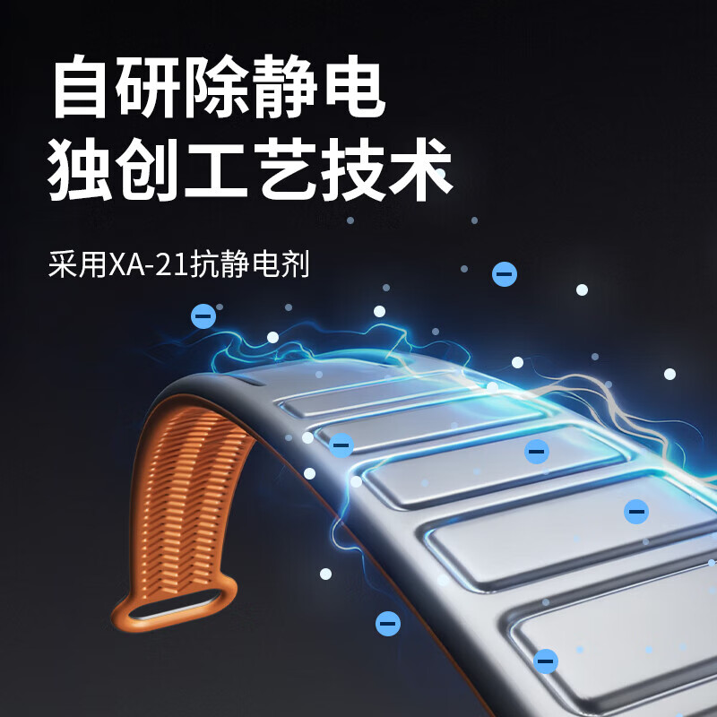 Anti-static Static Bracelet Car/Vehicle Anti-static Winter Wireless Human Body Static Removal, Elimination and Release Anti-static Artifact for Men and Women Magnetic Lin Textured Static Bracelet - Cool Black