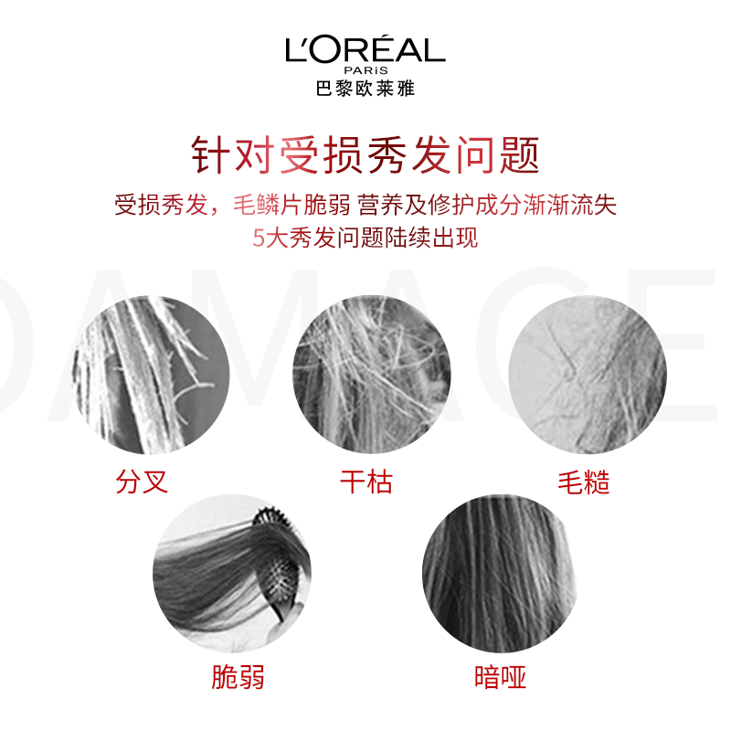 L'Oreal Multi-effect Repair Conditioner Nourishing Conditioner 400ml (new and old packaging shipped randomly)