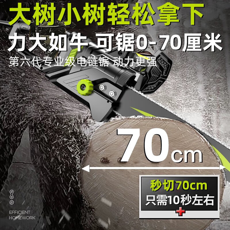 Shibaura chainsaw wood cutting plug-in household small chainsaw handheld portable 12-inch electric chain saw 16-inch wired chain saw 16-inch high-speed model 2000W 2 chains 1 guide