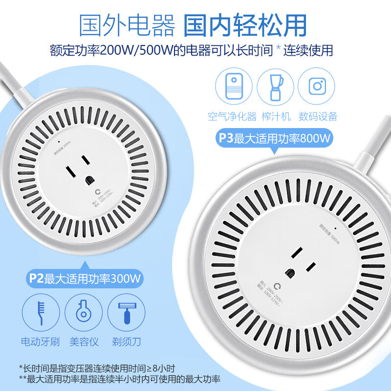 Bull transformer American Japanese electrical appliance power socket converter socket 110V and 220V voltage convertible high power 2000W_GN-P4