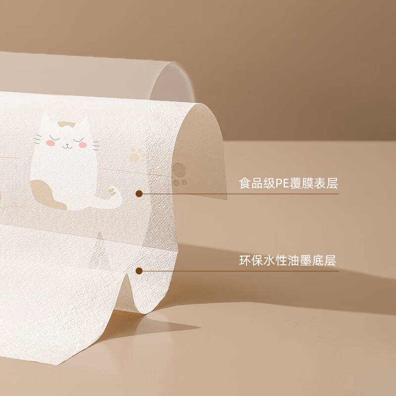 Shijanu baby oil-proof and waterproof placemats, portable and portable, 10-piece pack, water-absorbent and anti-seepage, disposable placemats 30*40cm