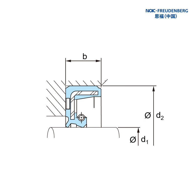 Enfu NOK radial oil seal TCV type 35X55X11 nitrile rubber NBR AP2085-A0 2 pieces 1 pack