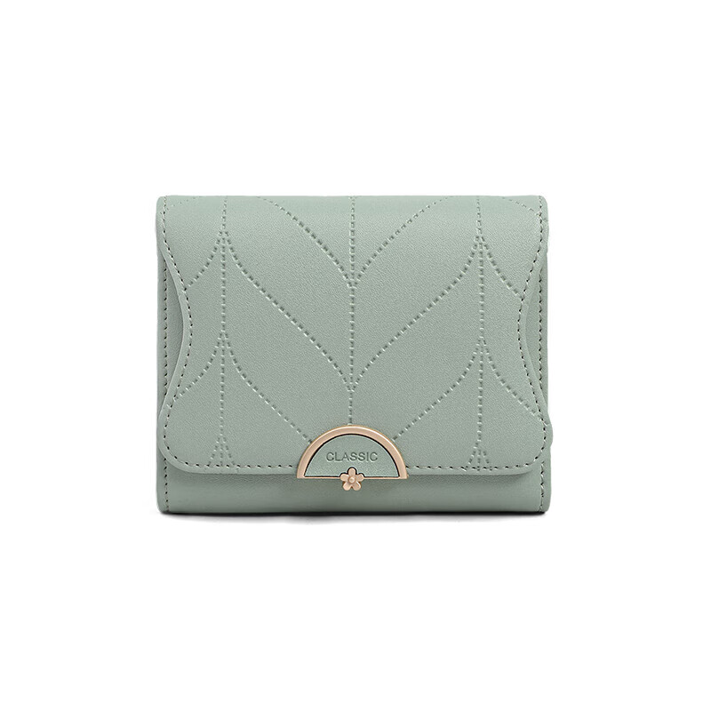 Viney cowhide women's wallet large capacity short clutch bag student multi-card slot coin purse foreign style light luxury leather wallet wallet