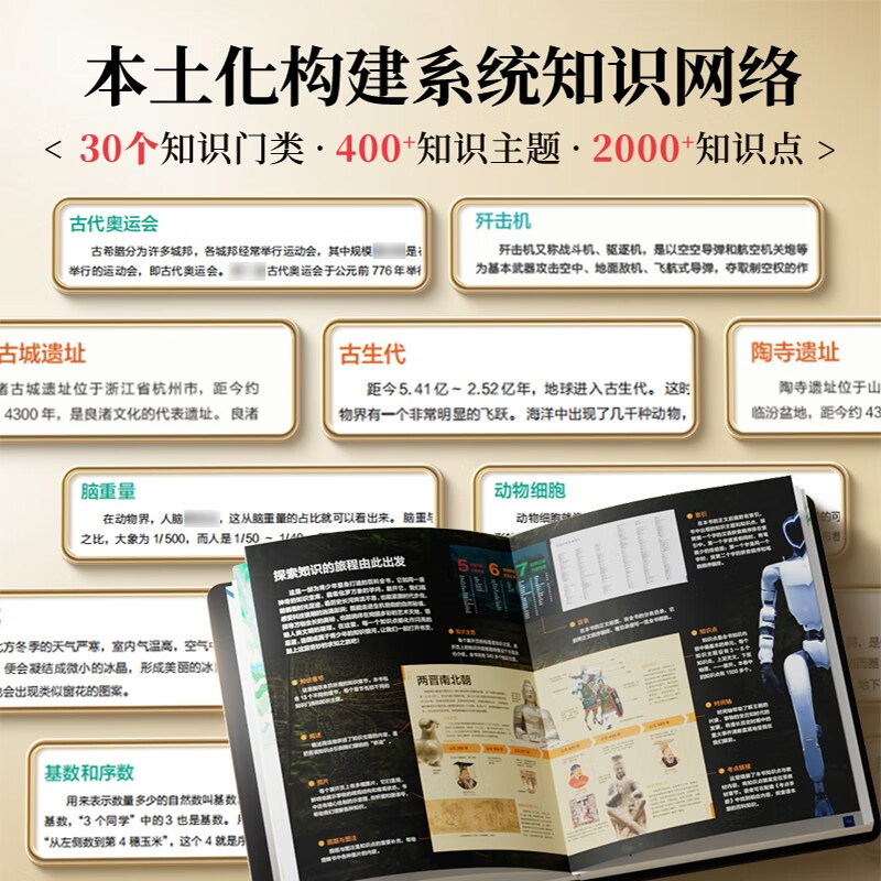 Shiguang Chinese Children's Encyclopedia Collector's Edition with Test Points Manual Hardcover Full Color Knowledge Growth Popular Science Reading Picture Book Extracurricular Reading Books for Primary and Secondary School Students