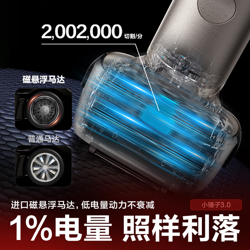 Panasonic's new small hammer 3.0 electric shaver reciprocating smooth roller skin-friendly portable shaver Type-c New Year gift for boys LM36 fog blue birthday gift