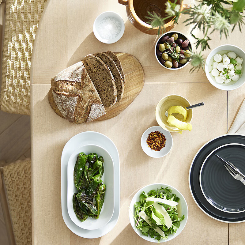 IKEA 365+ soup bowl and rice bowl household plates and dishes white tableware white bowl curved 13cm