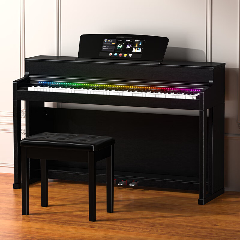 Terence AI smart piano upright 88-key heavy hammer electric piano smart self-taught electronic piano for beginners AIP-713 self-taught piano + 2 years VIP