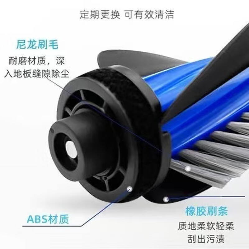 Suitable for Ecovacs T50 PRO sweeping robot accessories, mop, rag, cleaning fluid, filter element, roller brush, cover, side brush, dust bag holder, filter, dust box, consumables set, main brush * 2 pieces