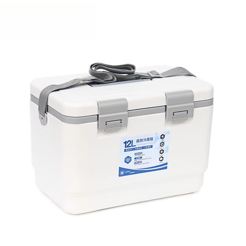 Fat Donglai's same style take-out insulated box, insulated box, refrigerator, household car-mounted outdoor food insulator, 13 liters white PU foam cover, ice brick + ice brick*1 + ice bag 1