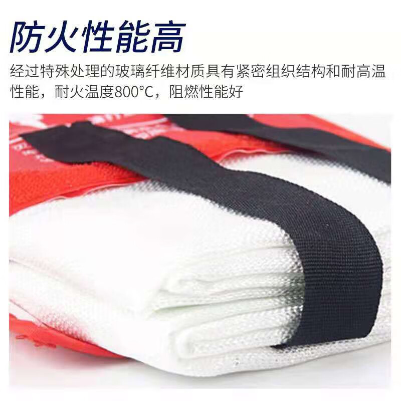 Suihua fire blanket 1.5m*1.5m escape fire blanket fiberglass cloth truck home kitchen 1 meter 1 meter fiberglass fire blanket