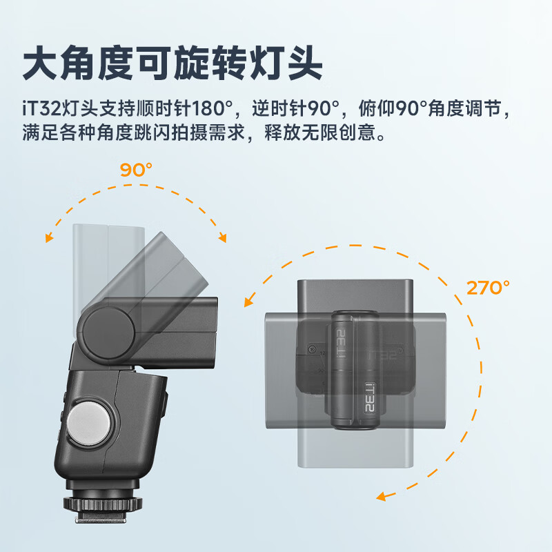 Godox hot sale IT32 mini camera flash small portable TTL automatic metering high-speed synchronization camera mirrorless hot shoe top light Nikon suit iT32+X5 flash trigger