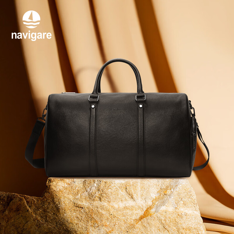 Navigare Italian small sailing travel bag men's first-layer cowhide luggage bag large-capacity fitness bag men's New Year gift