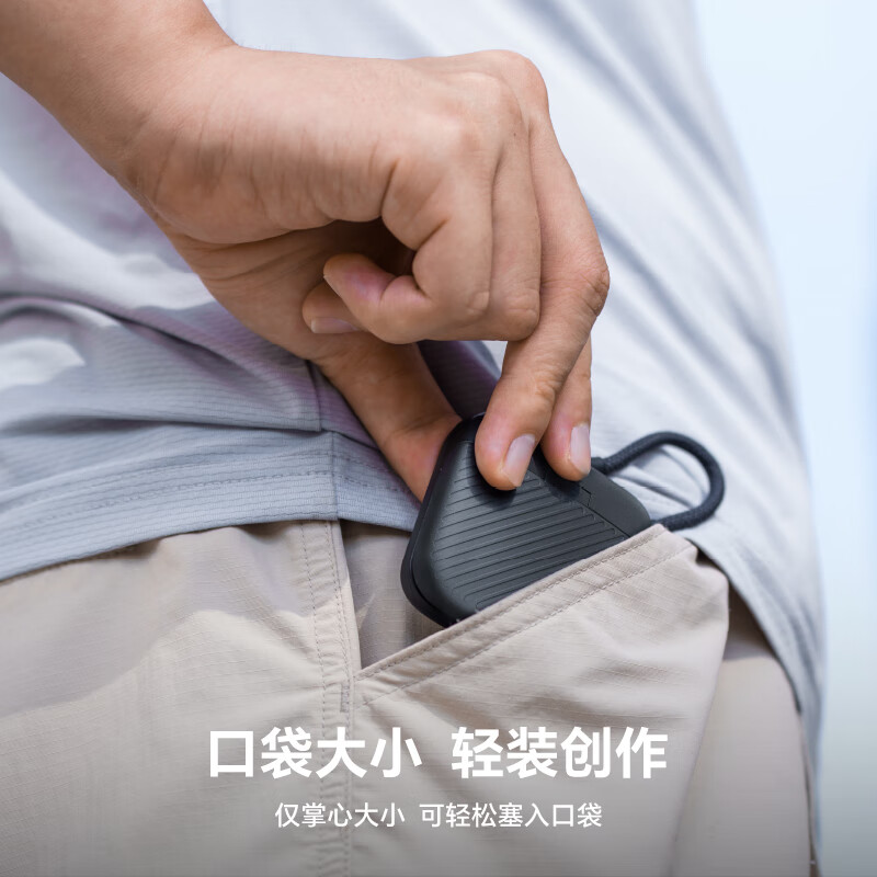 PGYTECH Mini flash transfer card box dual card slots simultaneously read and store USB3.1 high-speed 312MB/s transmission Type-C interface mobile phone and computer plug and play classic black