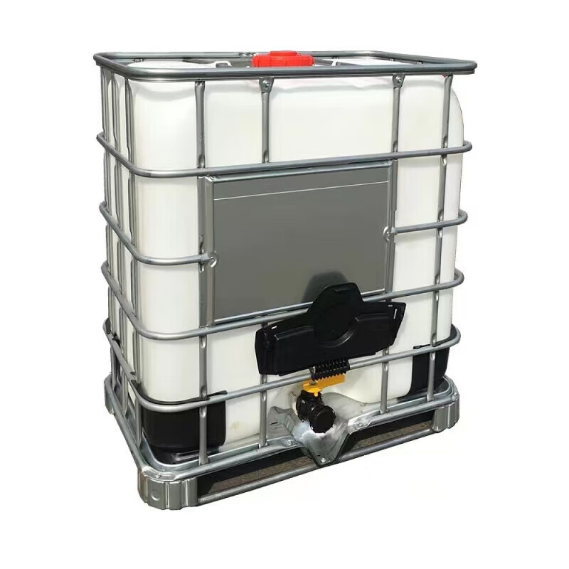 Ton barrel 1 ton container square vehicle-mounted chemical plastic barrel square water barrel oil barrel diesel barrel 500L 1000 liters 1000 liter white ton barrel (cleaned version)