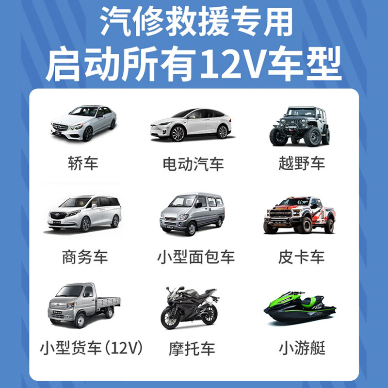 Soulor car emergency starting power supply 12v universal truck with power bank car battery charging rescue lighter 12V universal truck + low temperature 20-0 strong start 20000 mAh 12V special model