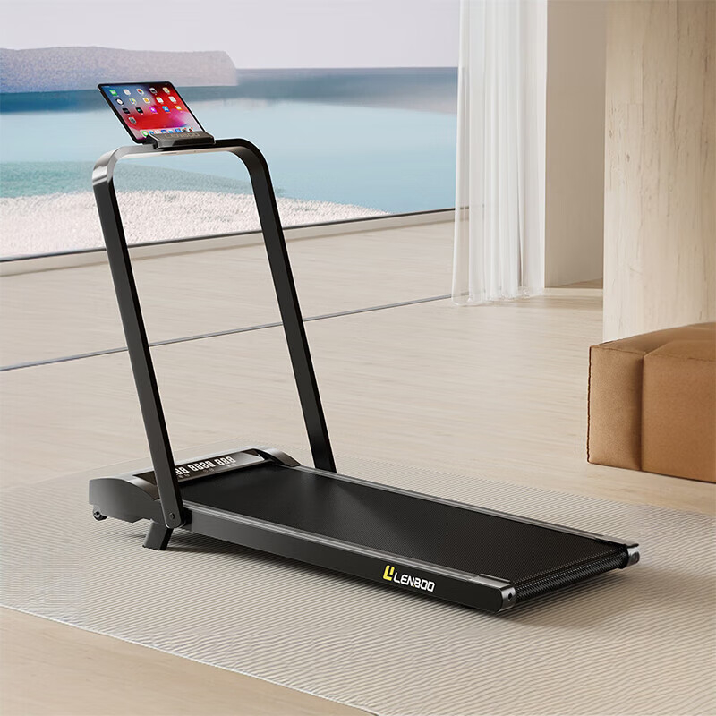 Household small folding treadmill silent indoor flat walking machine climbing slow walking exercise fitness exercise free brush model ready to use out of the box